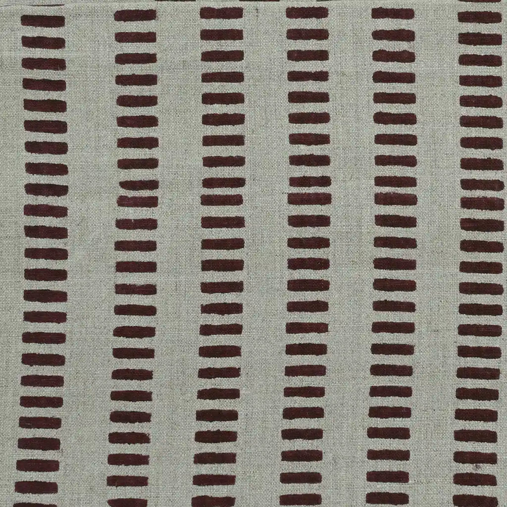 Vesper Indian Block Print Linen Fabric by the Yard