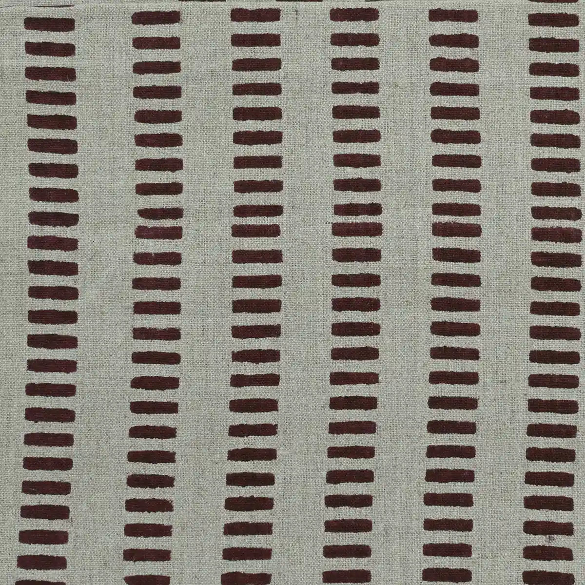 Vesper Indian Block Print Linen Fabric by the Yard
