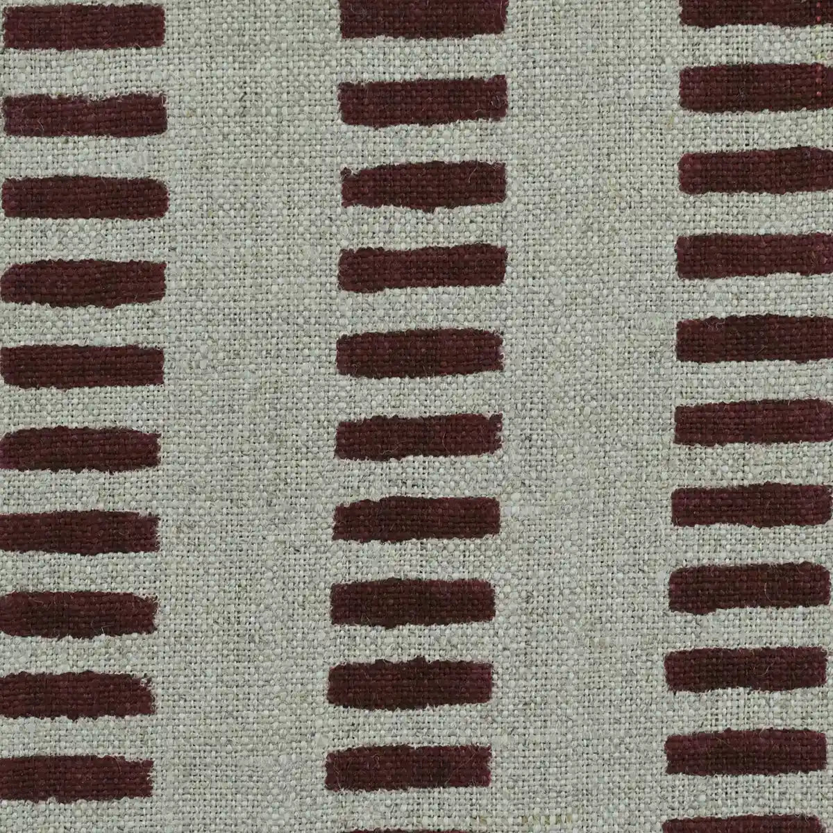 Vesper Indian Block Print Linen Fabric by the Yard