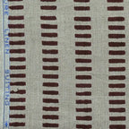 Vesper Indian Block Print Linen Fabric by the Yard