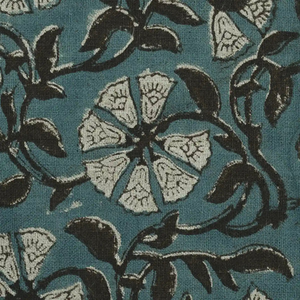 Tilda Hand Block Linen Fabric