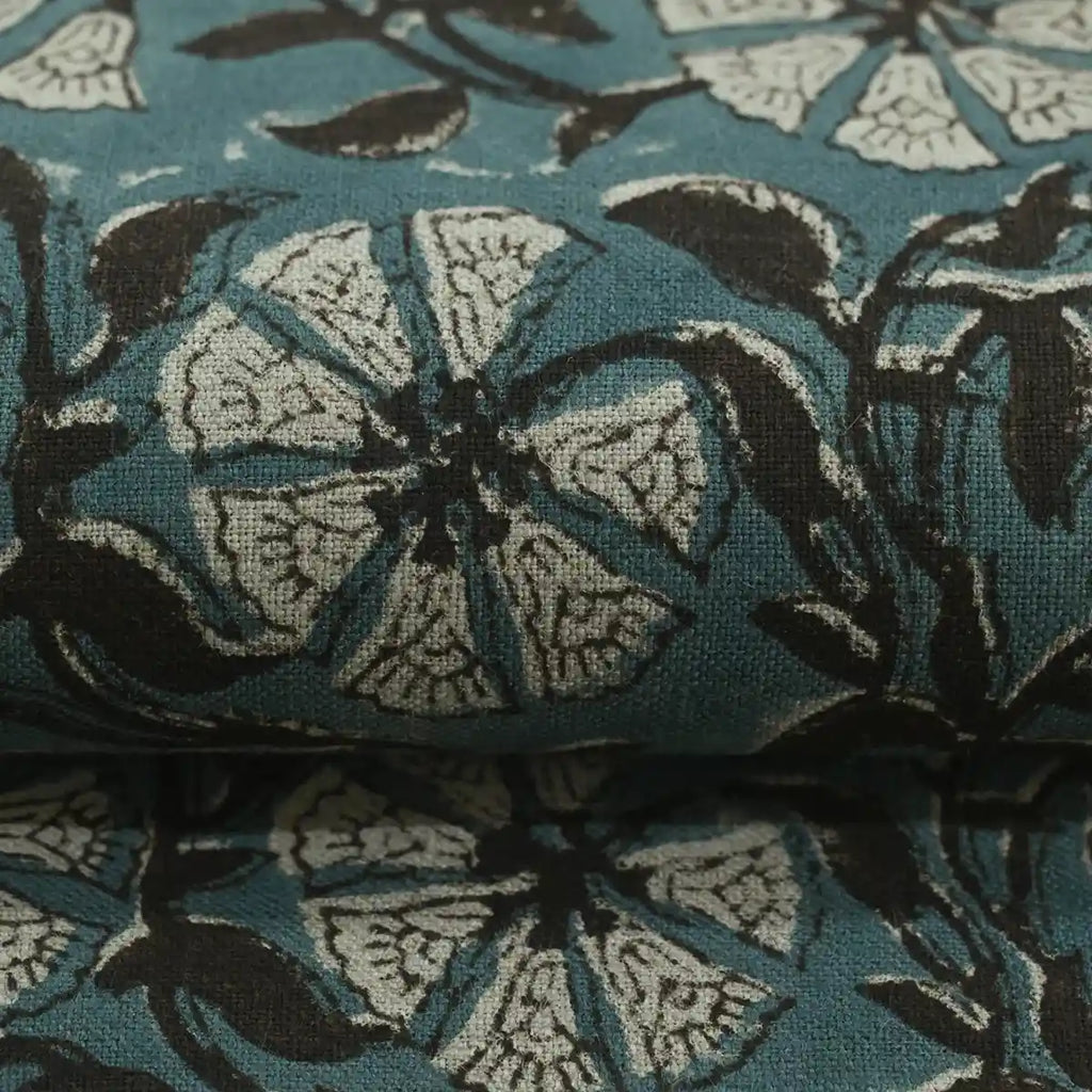 Tilda Hand Block Linen Fabric