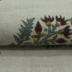 Brittany Hand Block Printed Linen by the Yard