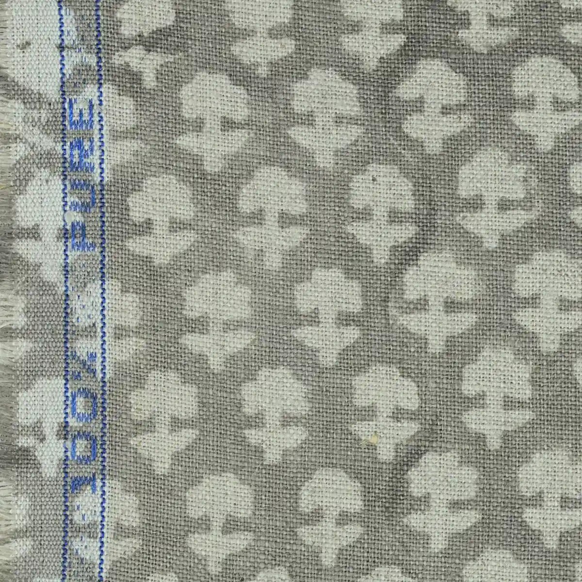 Anna Block Printed Linen Upholstery Fabric