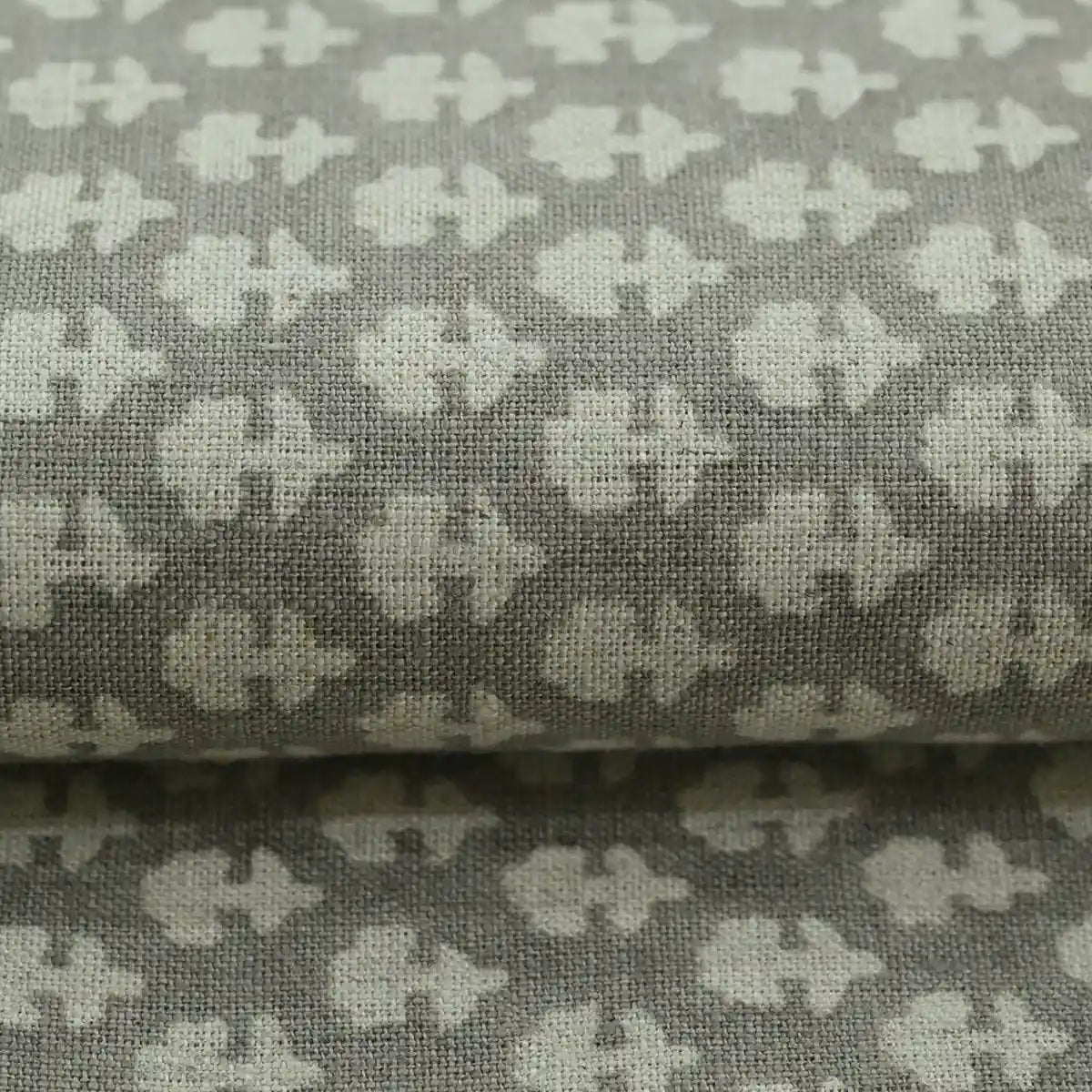 Anna Block Printed Linen Upholstery Fabric