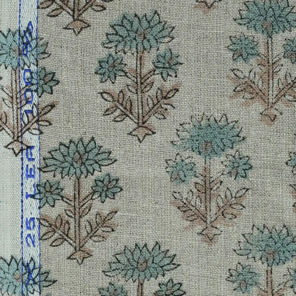 Zelda Hand Block Printed Linen