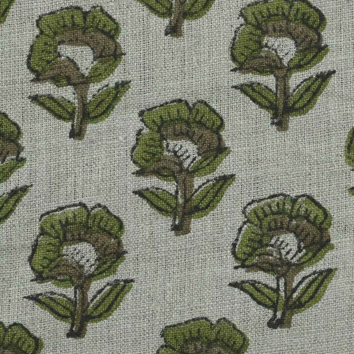 James Floral Linen Fabric