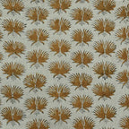 Pearl Hand Block Printed Linen Fabric