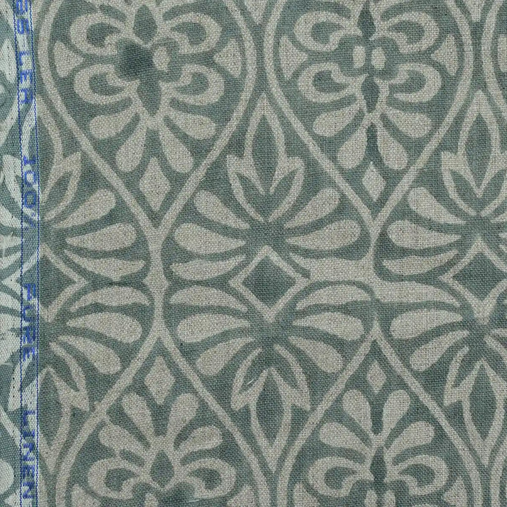 Flint Floral Hand Block Print Fabric