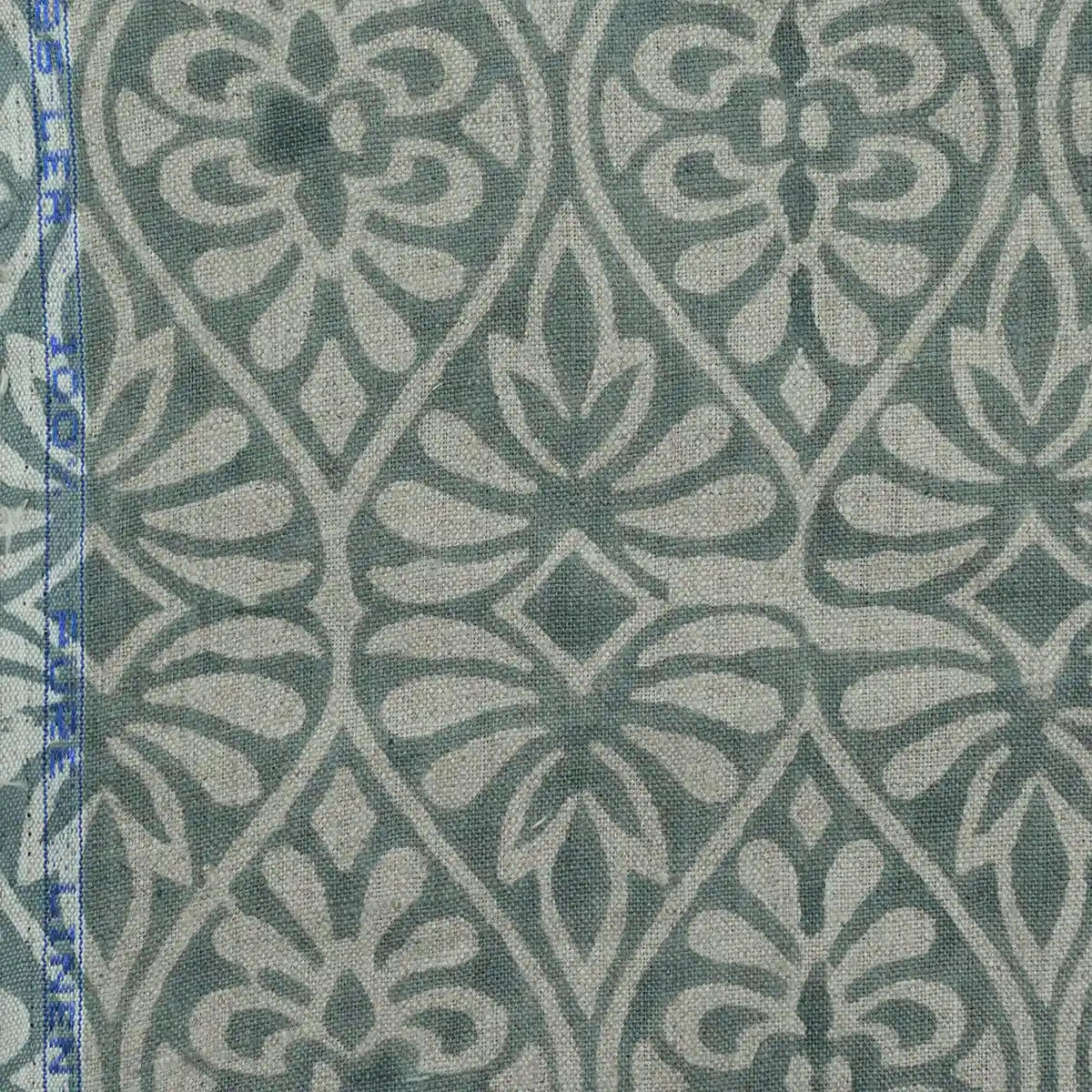 Flint Floral Hand Block Print Fabric