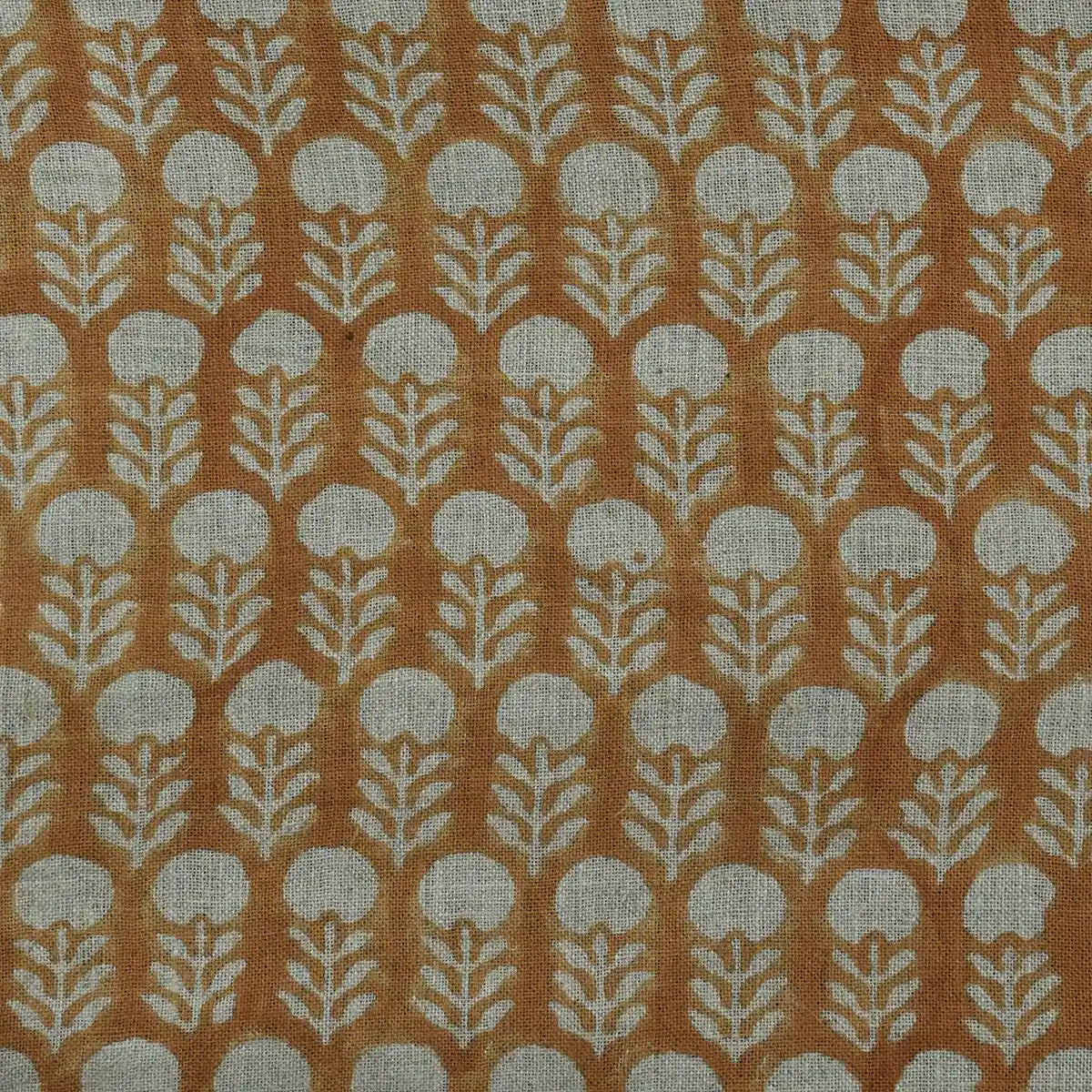 Edison Hand Block Printed Indian Linen Fabric