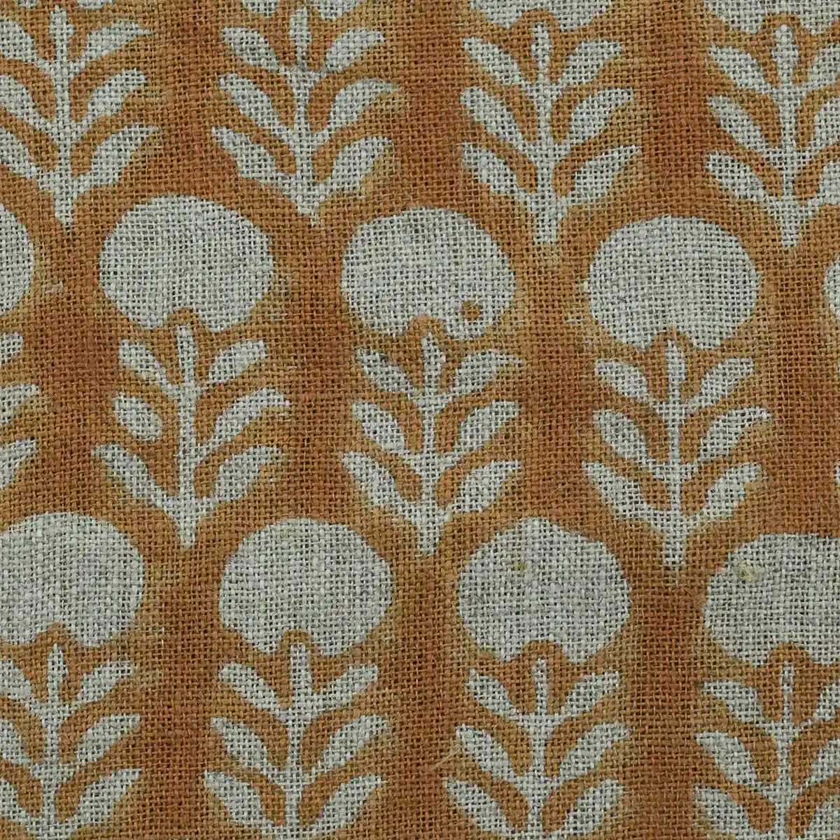 Edison Hand Block Printed Indian Linen Fabric