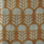 Edison Hand Block Printed Indian Linen Fabric