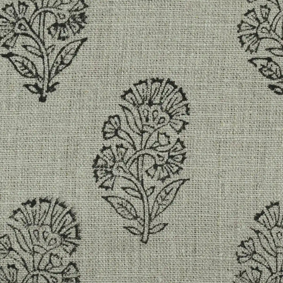 Thorian Block Printed Handloom Linen