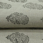 Thorian Block Printed Handloom Linen