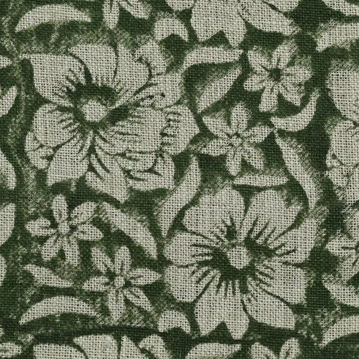 ZAFFRA Hand Block Print Designer Linen Fabric For Upholstery, Curtains