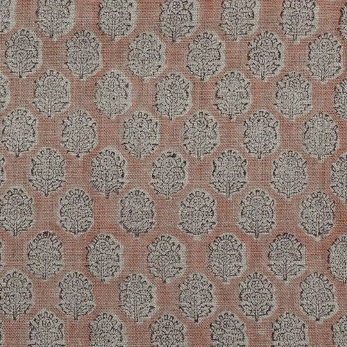 Alba Hand Block Printed Linen Swatch