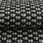 Anna Block Printed Linen Upholstery Fabric