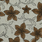 Bob Linen Block Print Fabric by the Yard