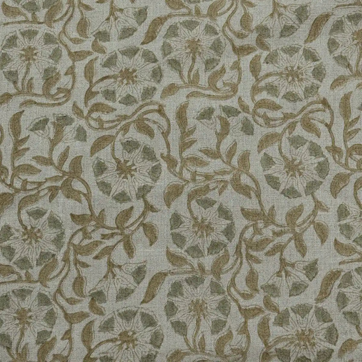 Tilda Hand Block Linen Fabric