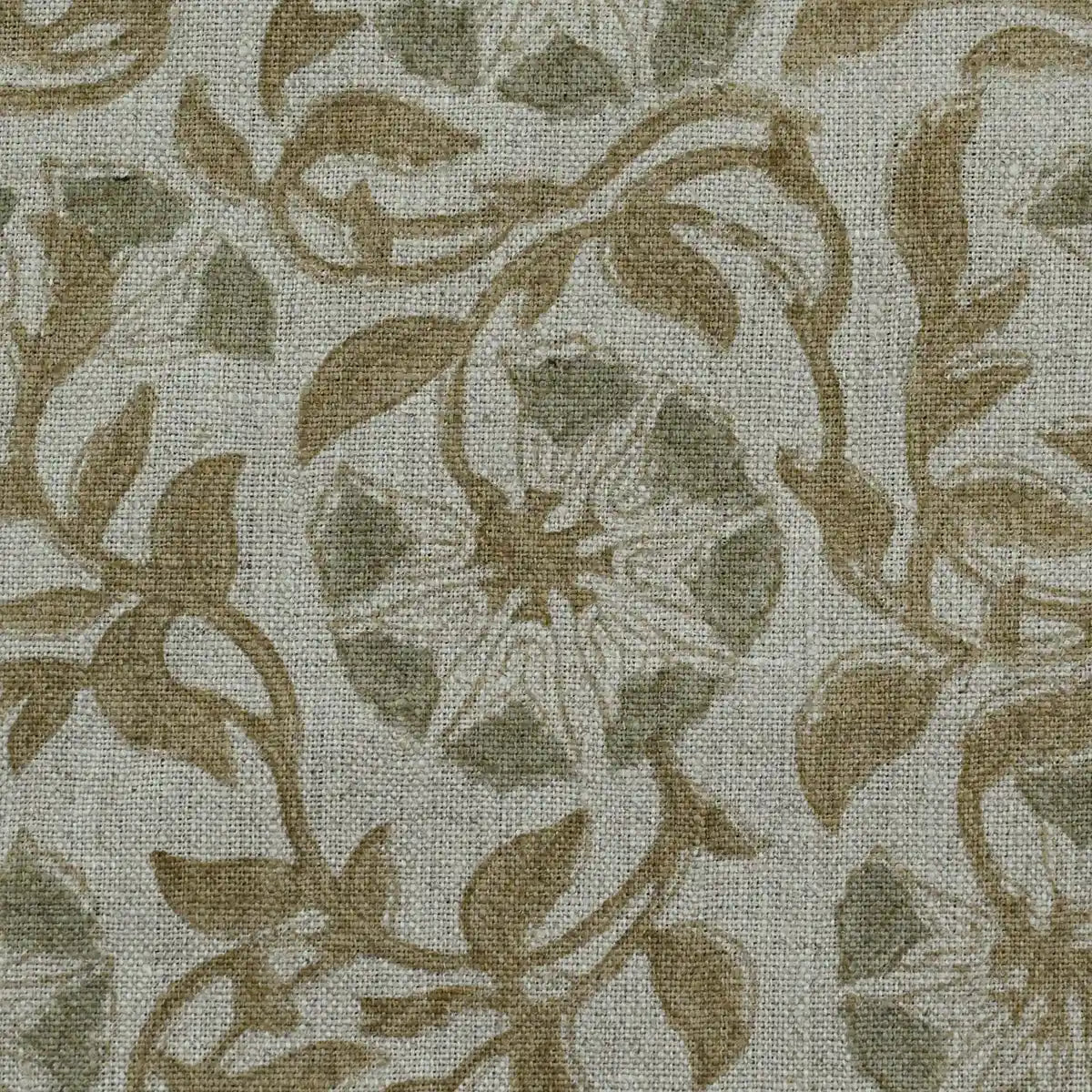 Tilda Hand Block Linen Fabric