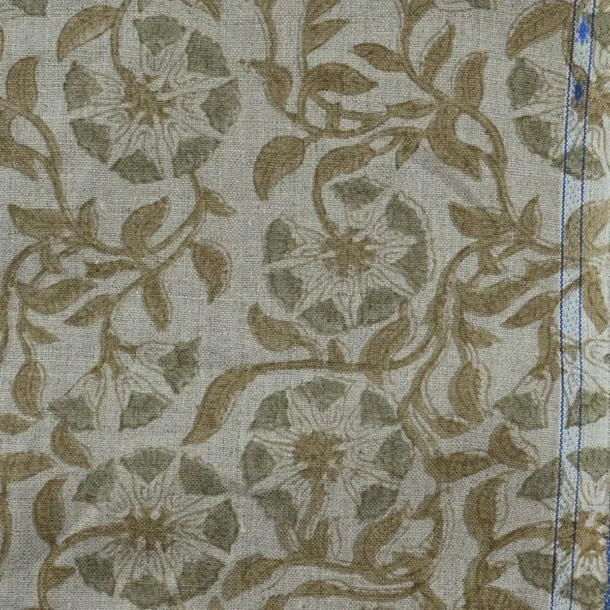 Tilda Hand Block Linen Fabric