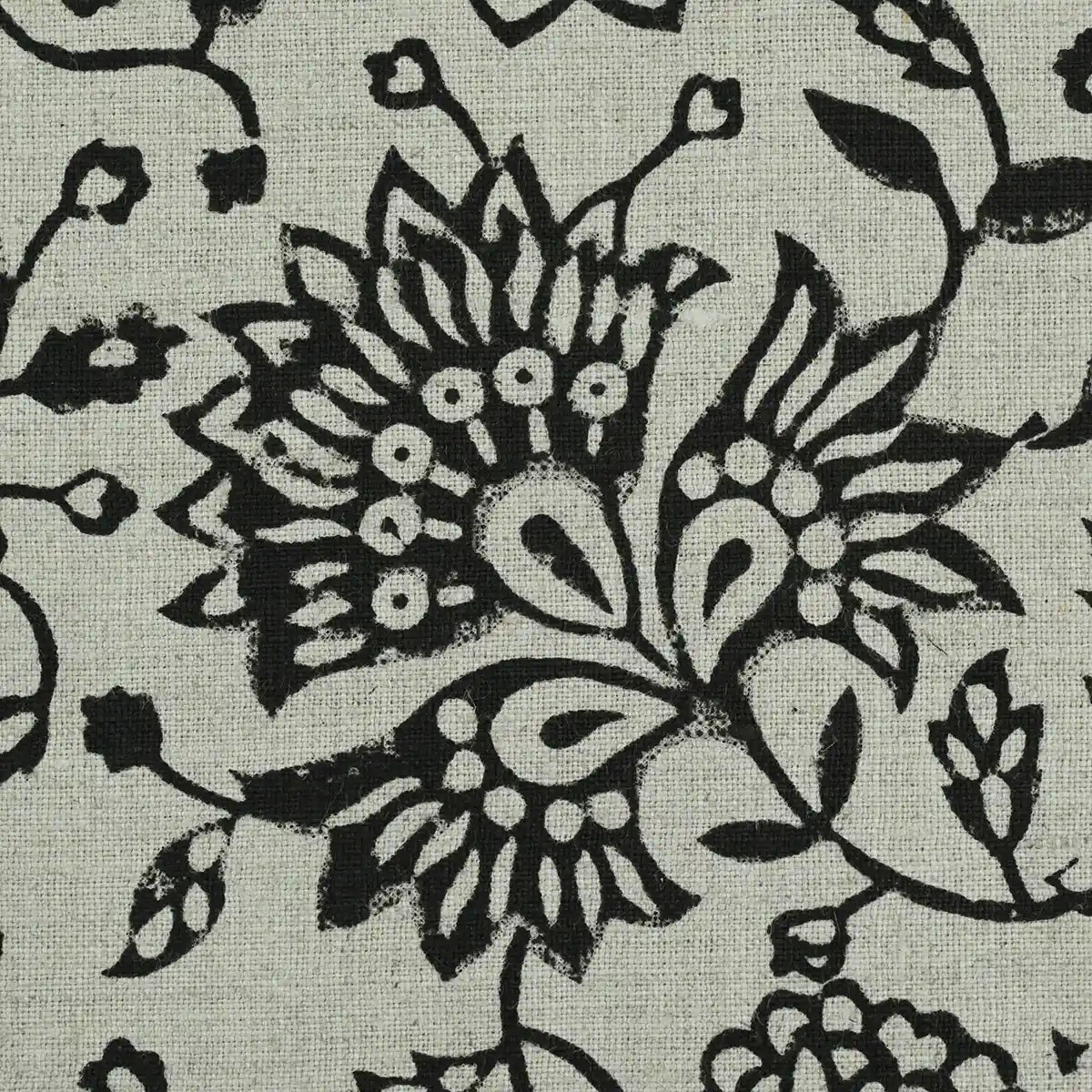 Willa Hand Block Printed Linen