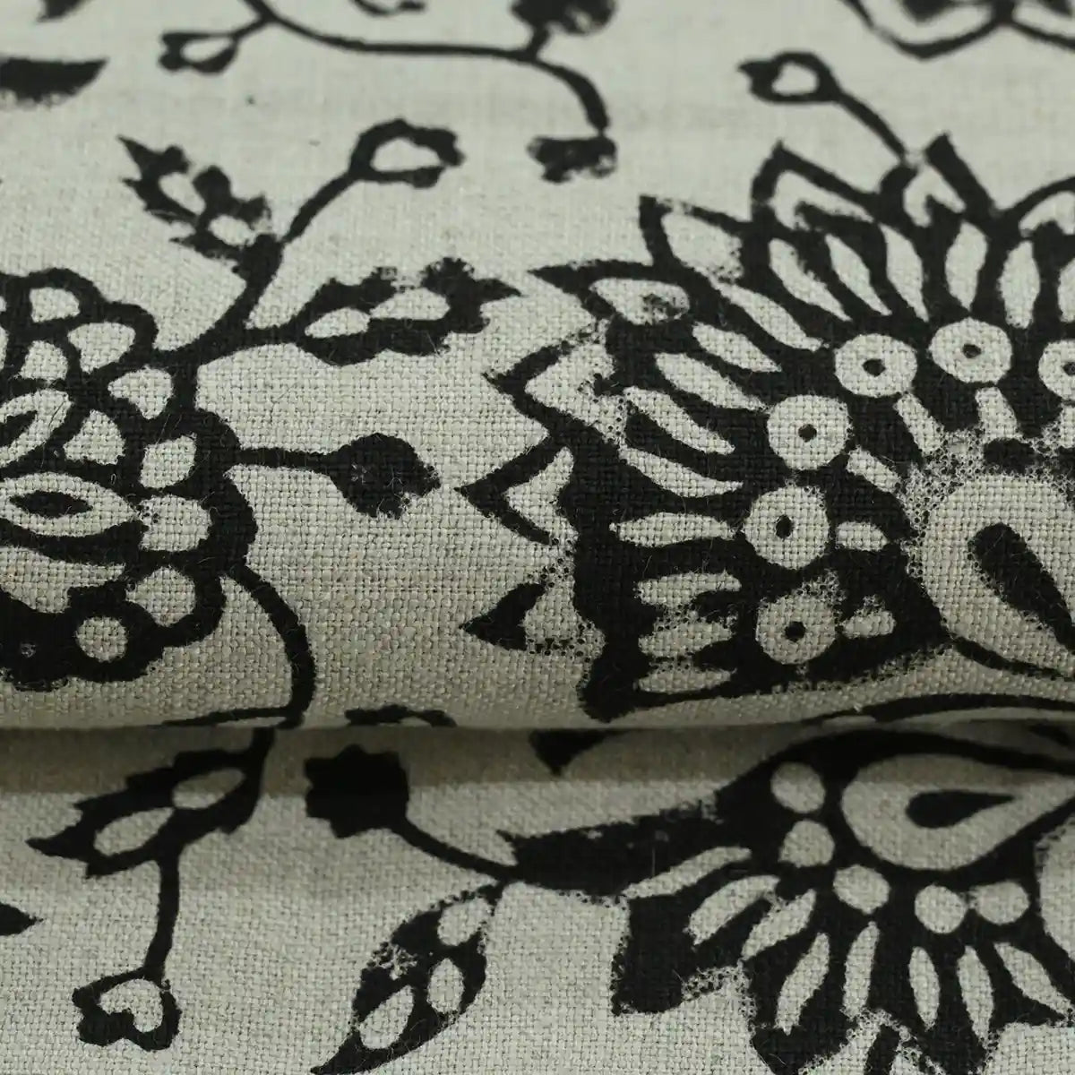 Willa Hand Block Printed Linen