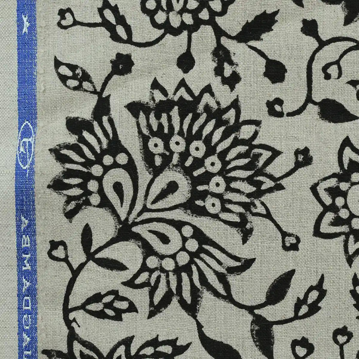 Willa Hand Block Printed Linen