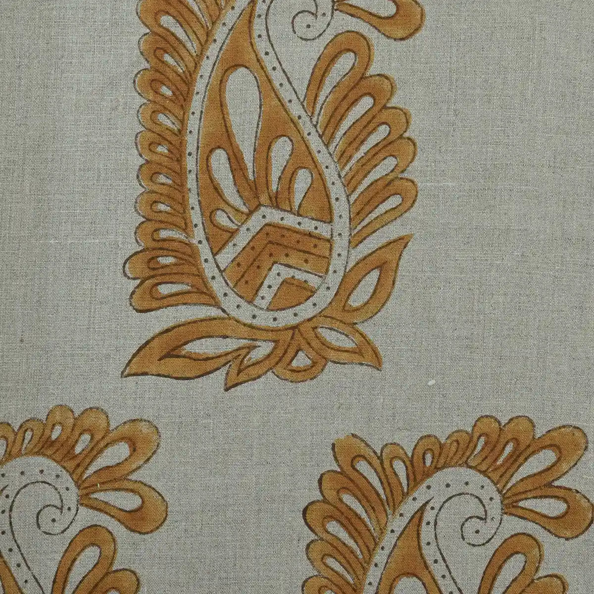 Amara Block Printed Linen Fabric
