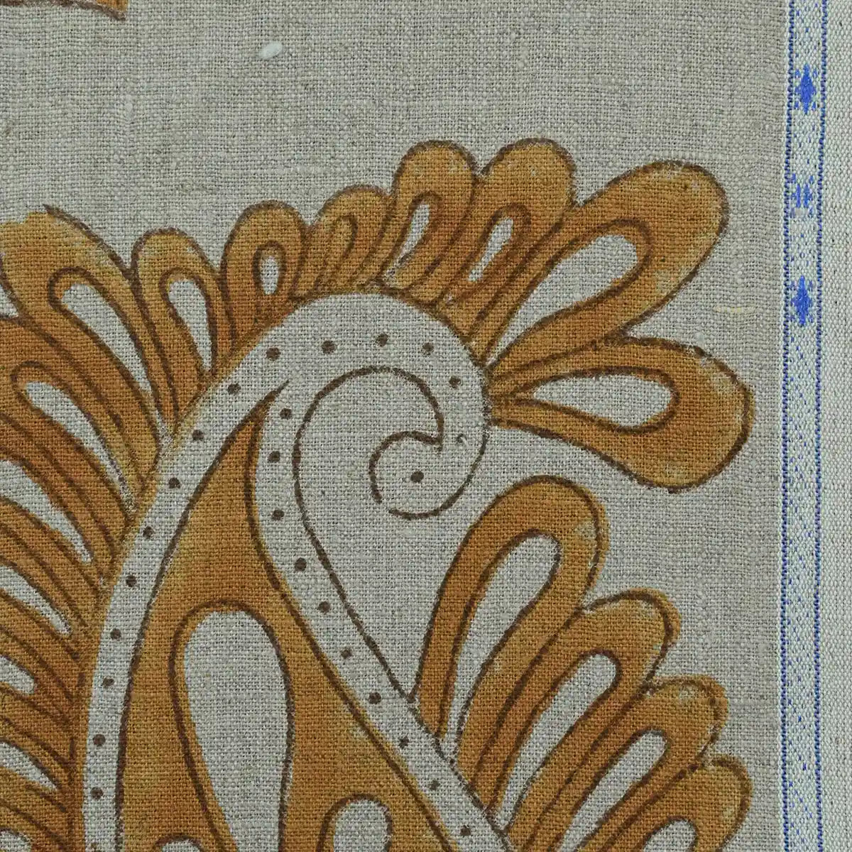 Amara Block Printed Linen Fabric