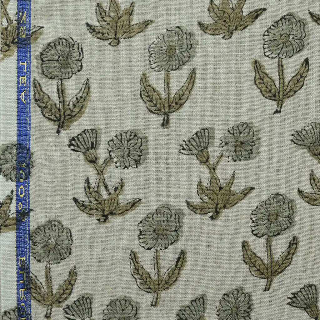 Amelia Premium Hand Block Printed Linen