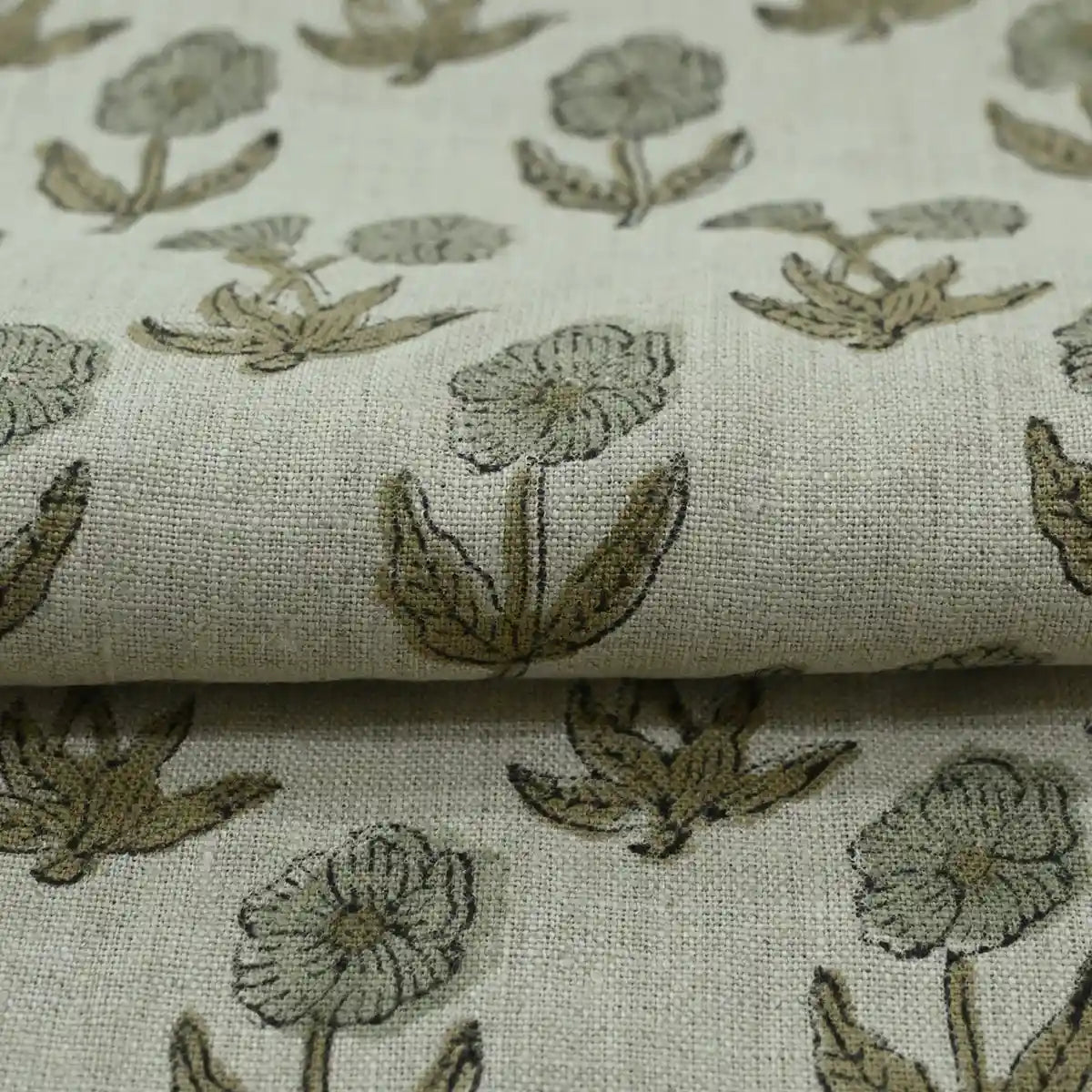 Amelia Premium Hand Block Printed Linen