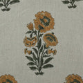 Veda Hand Block Linen Swatch fabric swatch