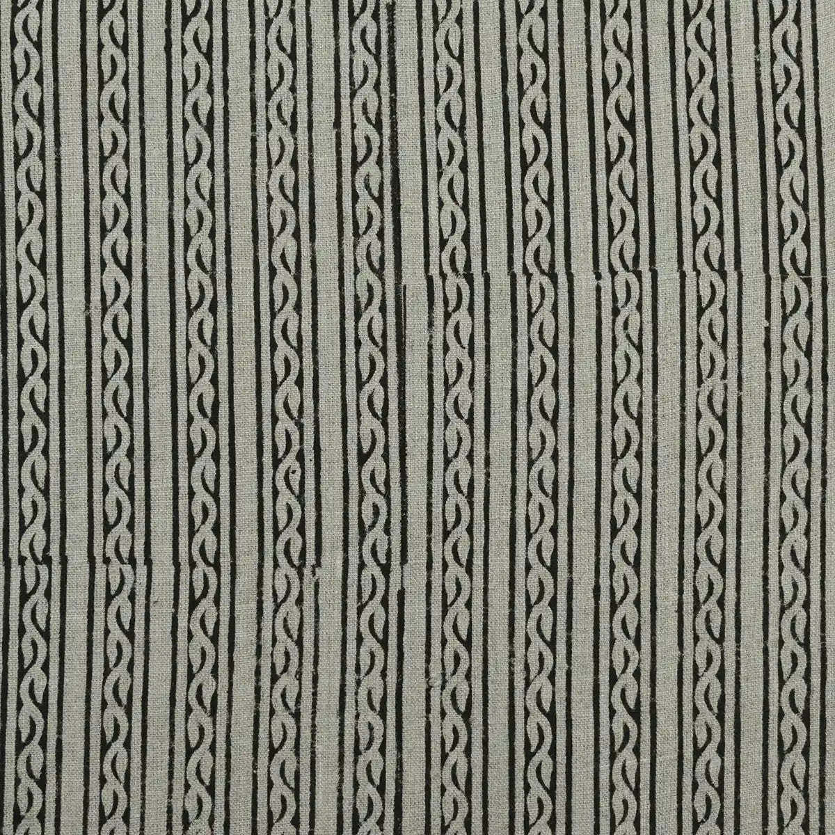 Gwen Hand Block Printed Upholstery Linen  Fabric