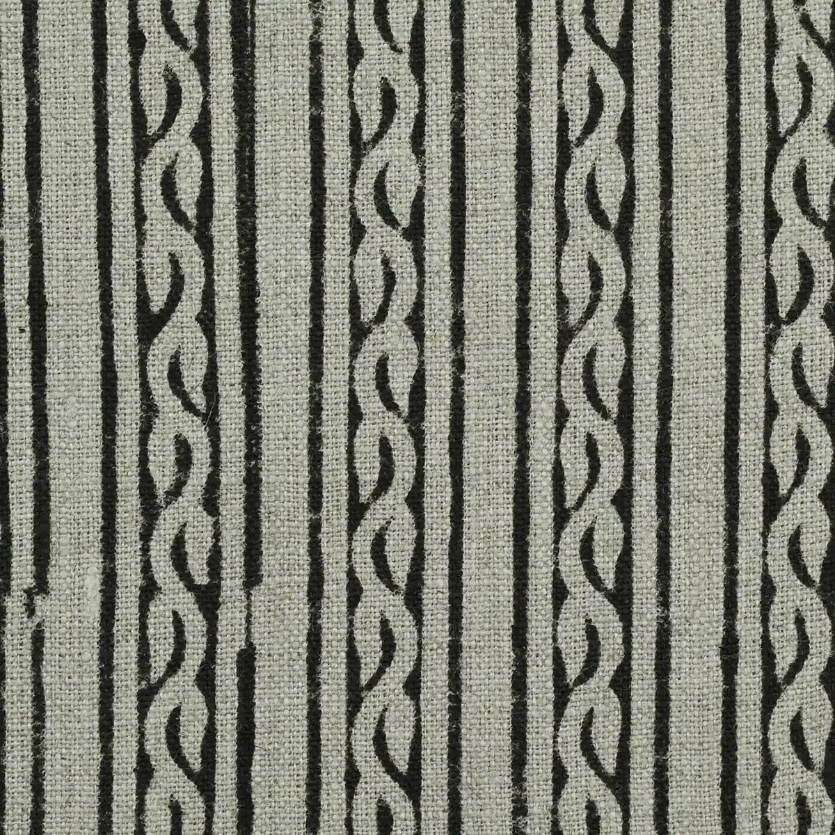 Gwen Hand Block Printed Upholstery Linen  Fabric