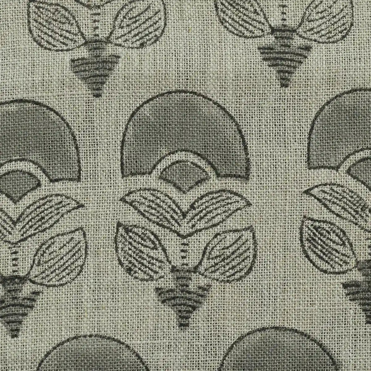 Hepburn Block Print Linen Fabric