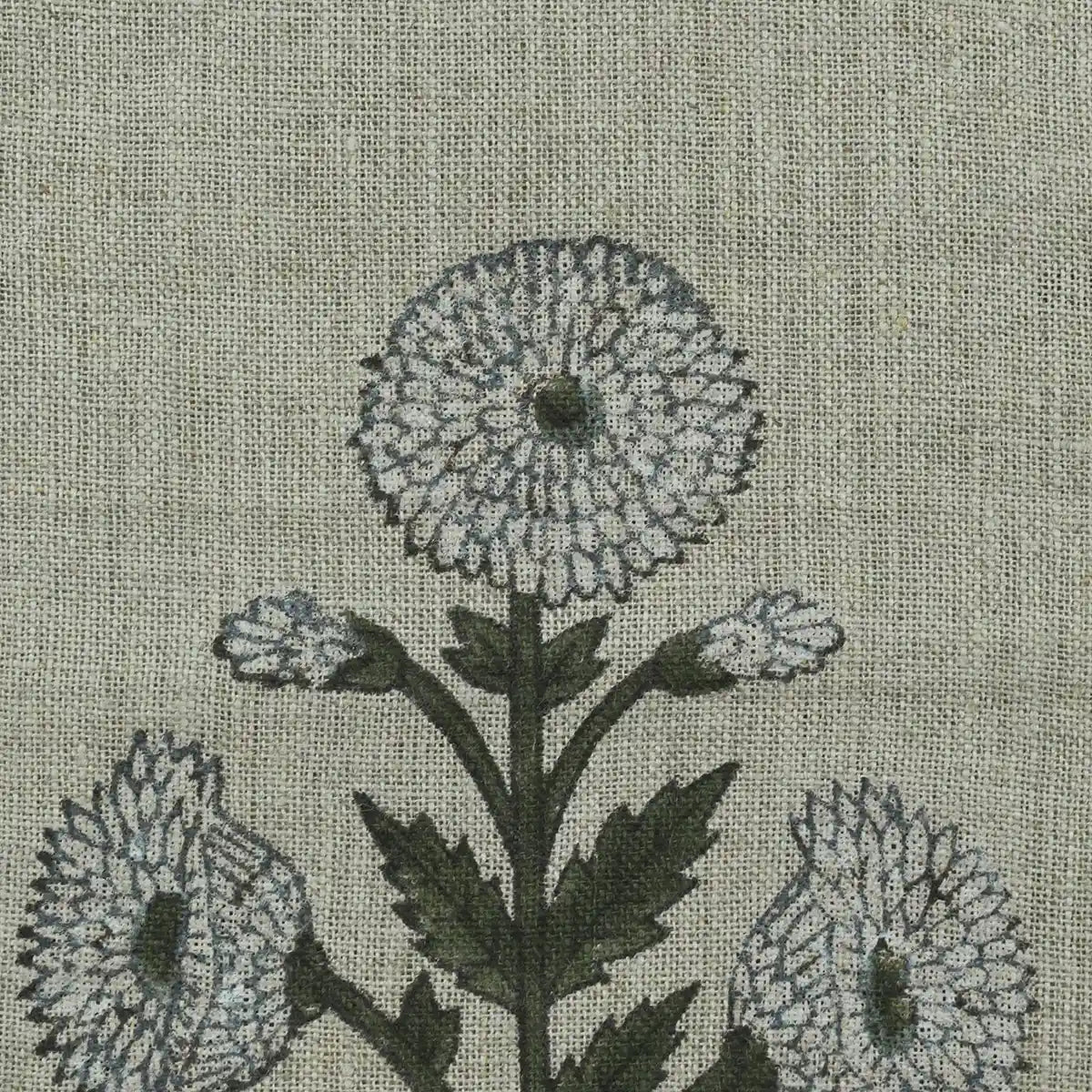Nikita Hand Block Printed Linen Fabric