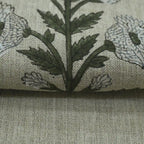 Nikita Hand Block Printed Linen Fabric