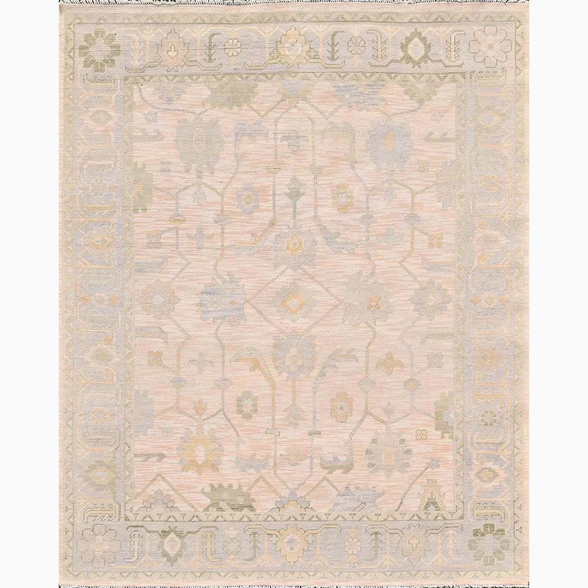 Banaras Hand Knotted Wool Rug Hand-Knotted
