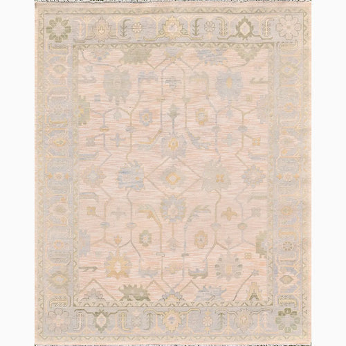 Banaras Hand Knotted Wool Rug Hand-Knotted