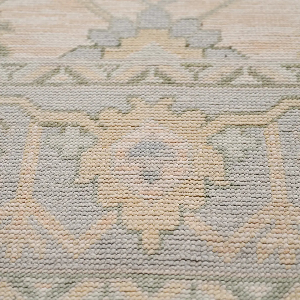 Banaras Hand Knotted Wool Rug Hand-Knotted