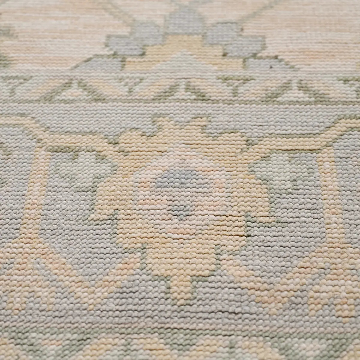 Banaras Hand Knotted Wool Rug Hand-Knotted