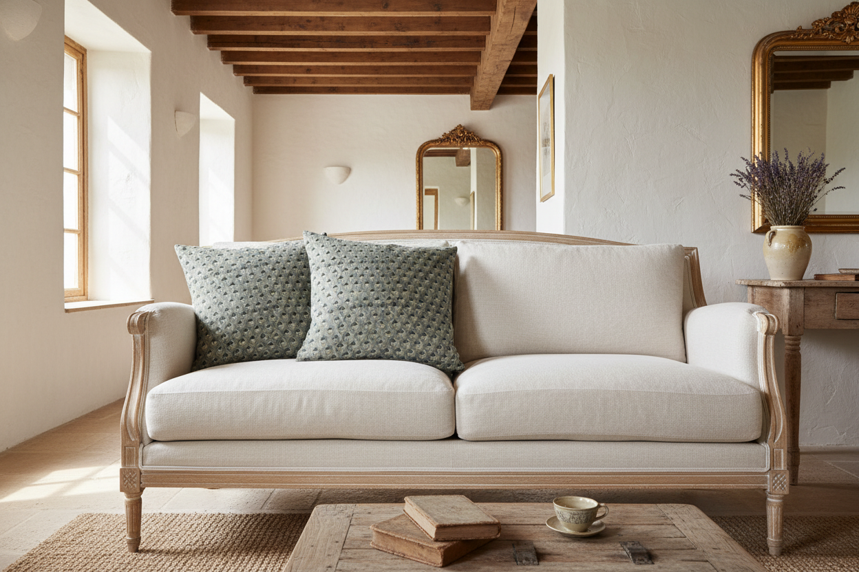 Adair Ditsy Prints Washed Aqua Pillow Cover Pillow Covers