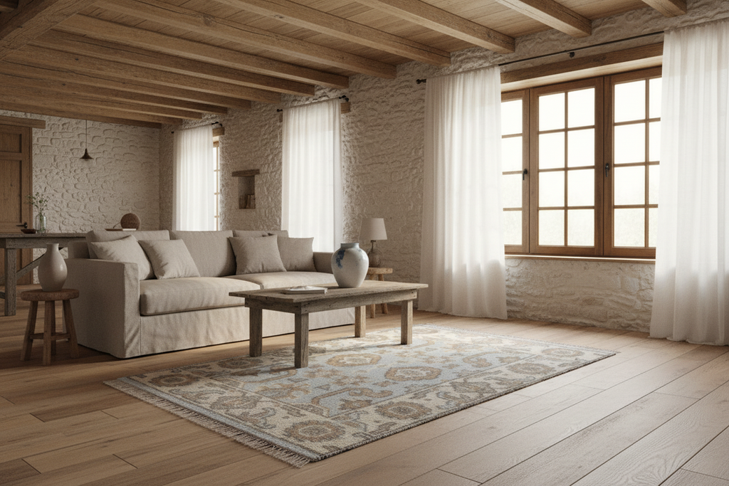 Alondra Hand-Knotted Wool Oushak Rug Hand-Knotted