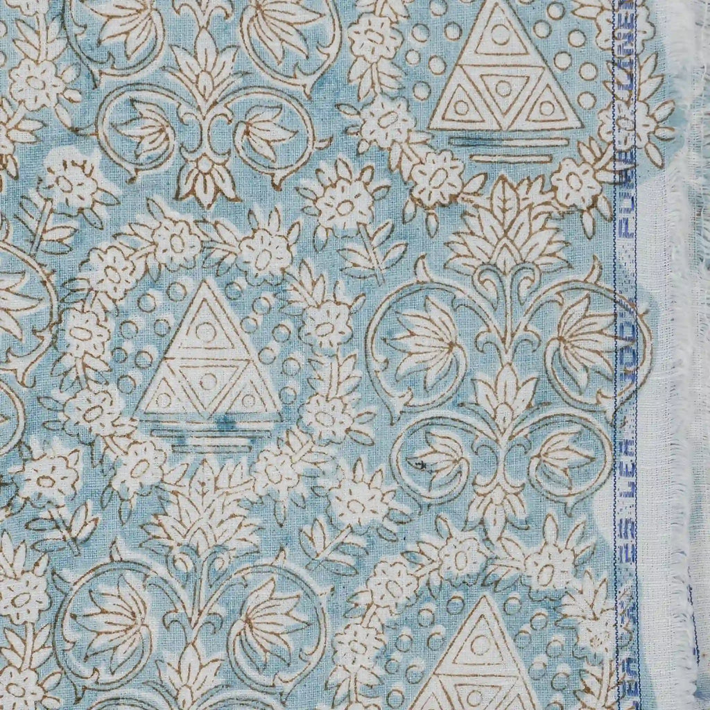 Amber Botanica White Linen Fabric by the Yard