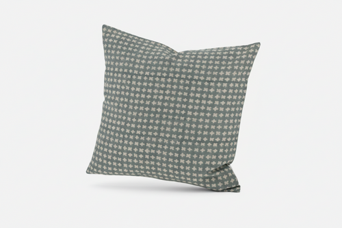 Andy Geometric Washed Aqua Pillow Cover 26" x 26" Double Sided Pillow Covers