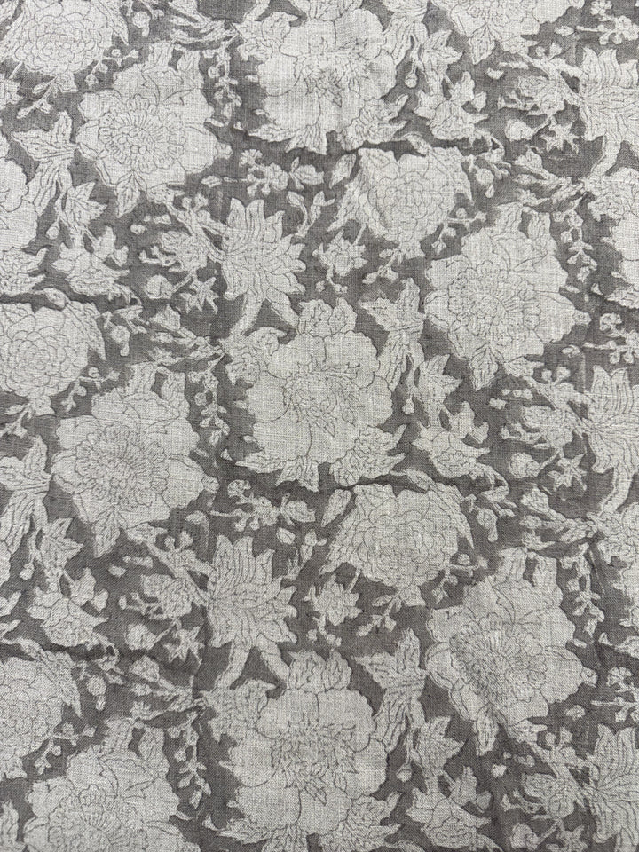 Artisan Block Print Linen Fabric