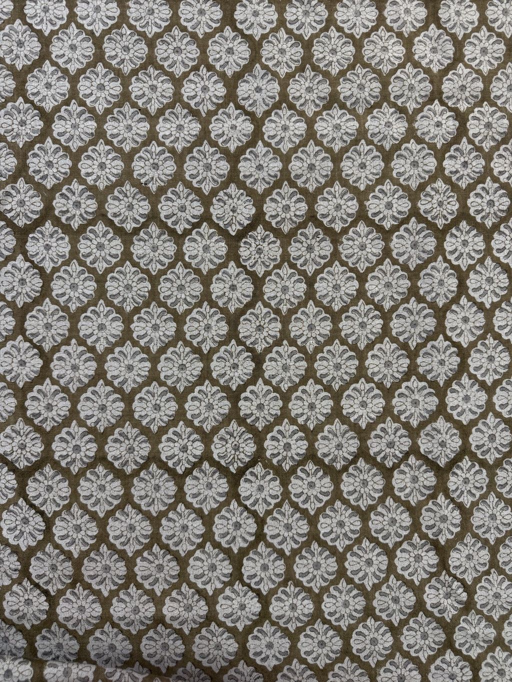 Jack Block Print Handloom Linen Linen Fabric