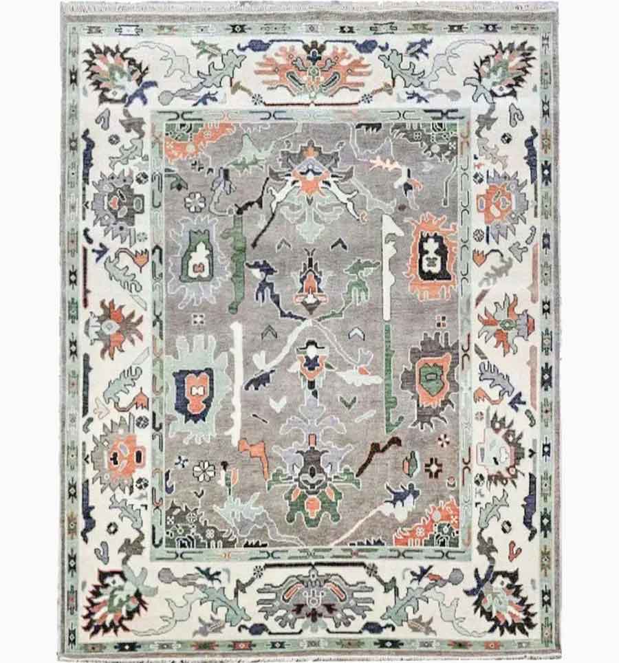 Asher Hand Knotted Oushak Rug 12' x 18' Hand-Knotted